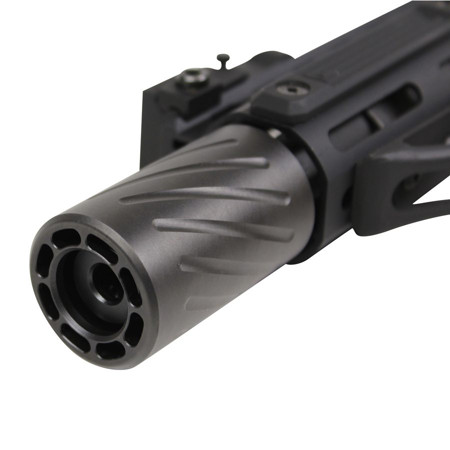 AR-15 Muzzle Comp With Qd Blast Shield