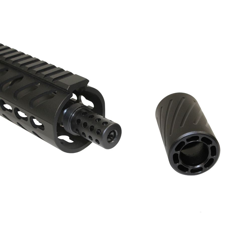 AR-15 Muzzle Comp With Qd Blast Shield