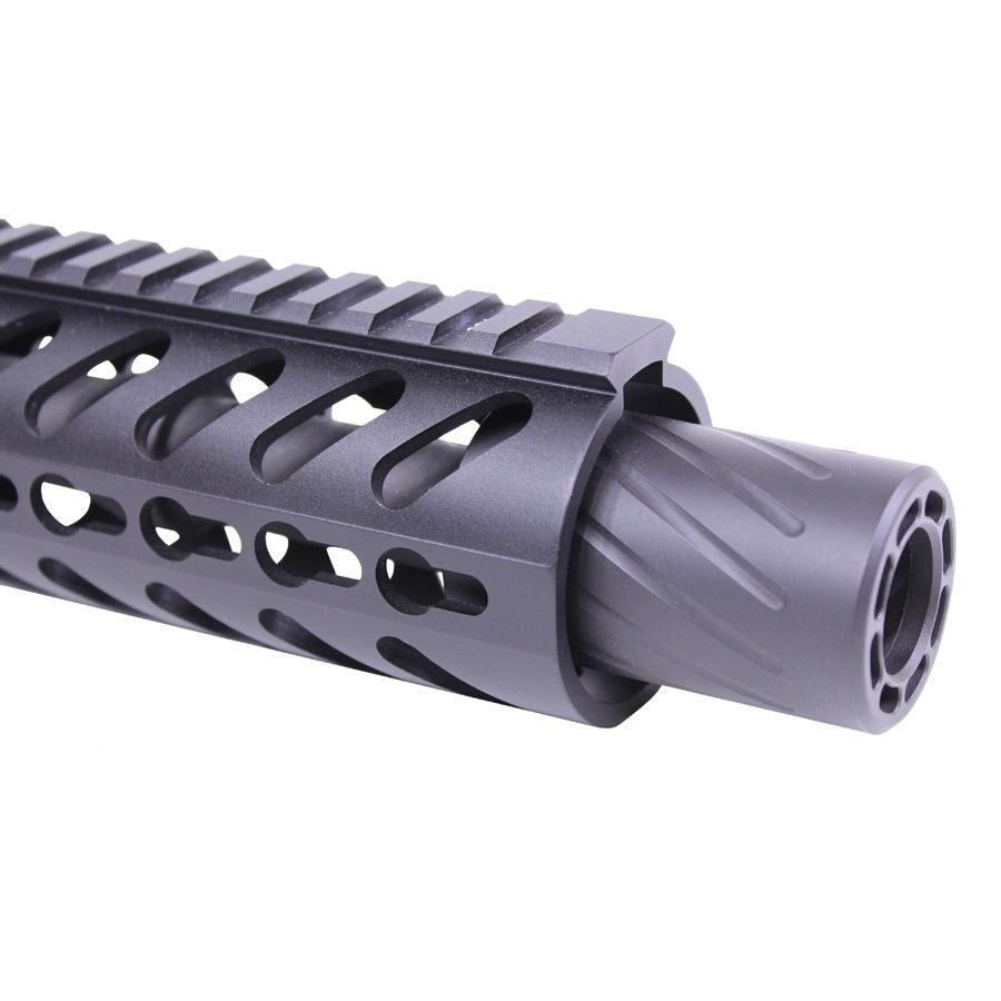 AR-15 Muzzle Comp With Qd Blast Shield