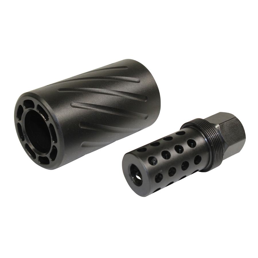 AR-15 Muzzle Comp With Qd Blast Shield