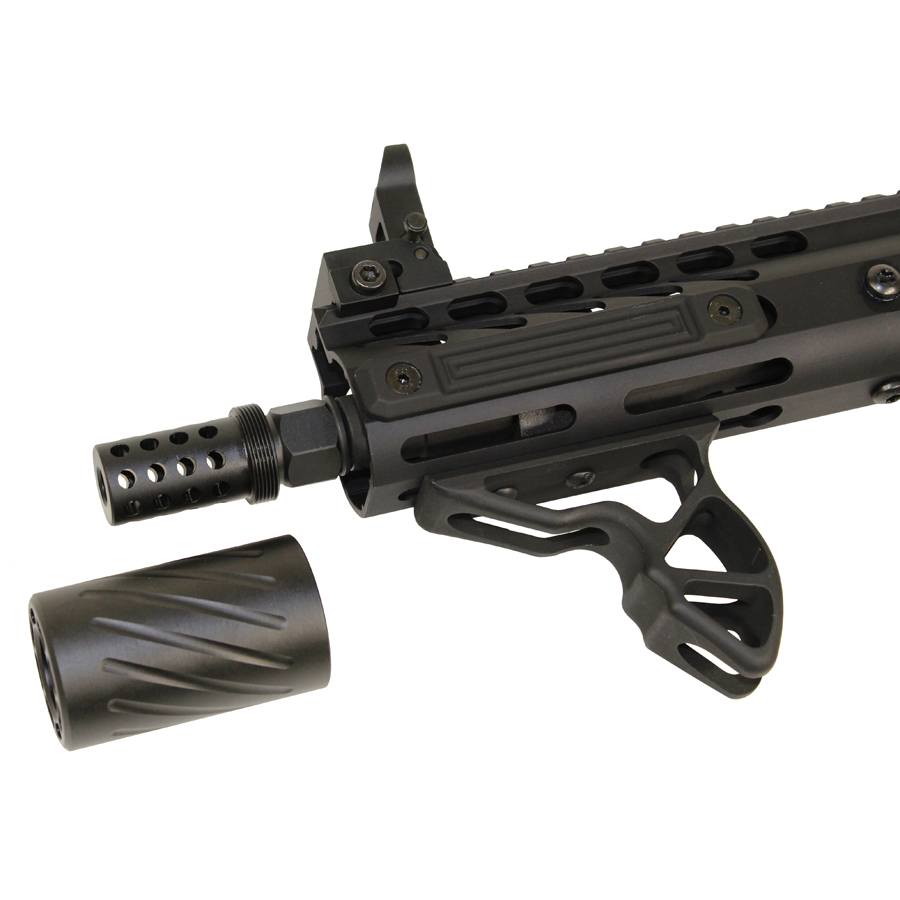AR-15 Muzzle Comp With Qd Blast Shield