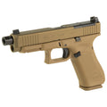 Glock G47X MOS Gen5 9mm Pistol - Threaded Barrel - Tan - 17 Round - 3 Magazines