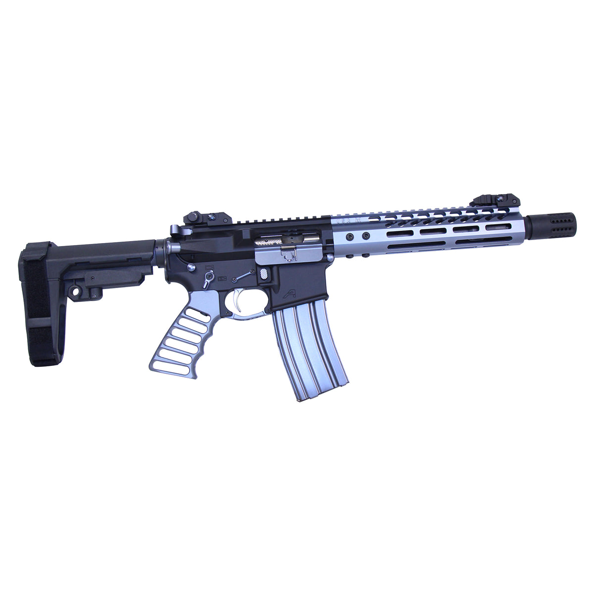 AR-15 9″ Pistol Brace Build Kit With Milspec Buffer Tube