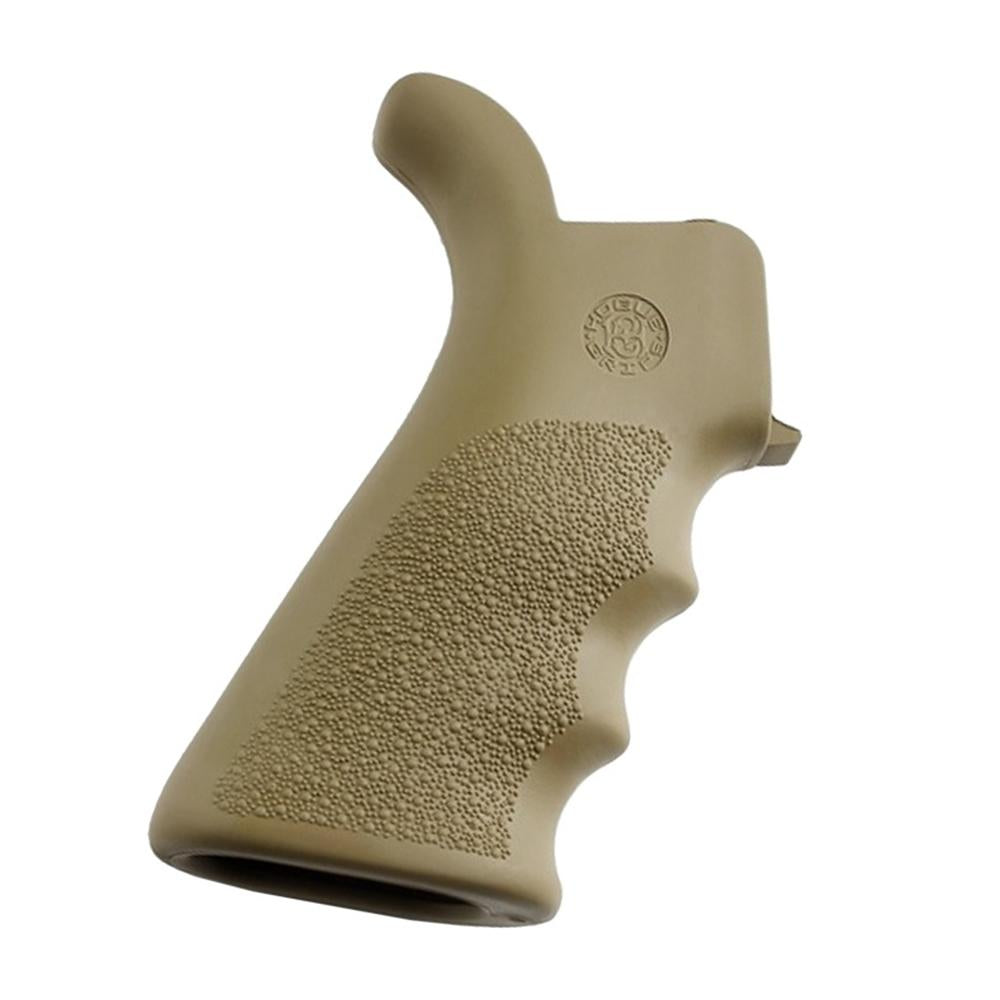 HOGUE AR15 RUBBER GRIP BEAVERTAIL W FINGER GROOVES FLAT DARK EARTH