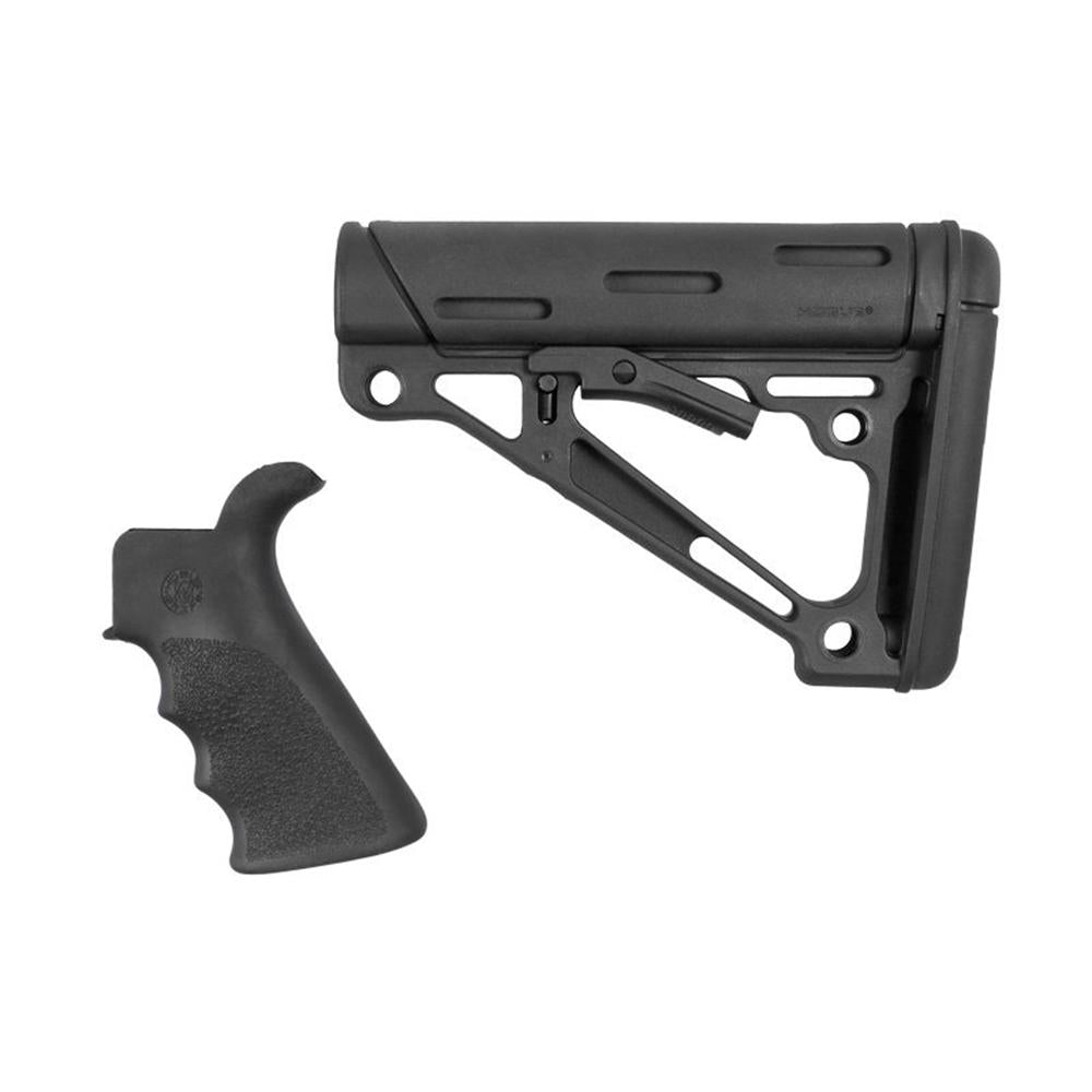 HOGUE AR15 OVERMOLD 6-POSITION BUTTSTOCK & BVR-TAIL GRIP KIT COMMERCIAL