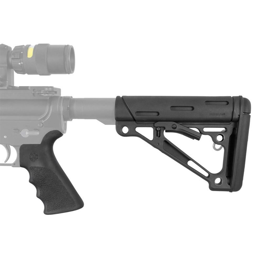 HOGUE AR15 OVERMOLD 6-POSITION BUTTSTOCK & BVR-TAIL GRIP KIT COMMERCIAL