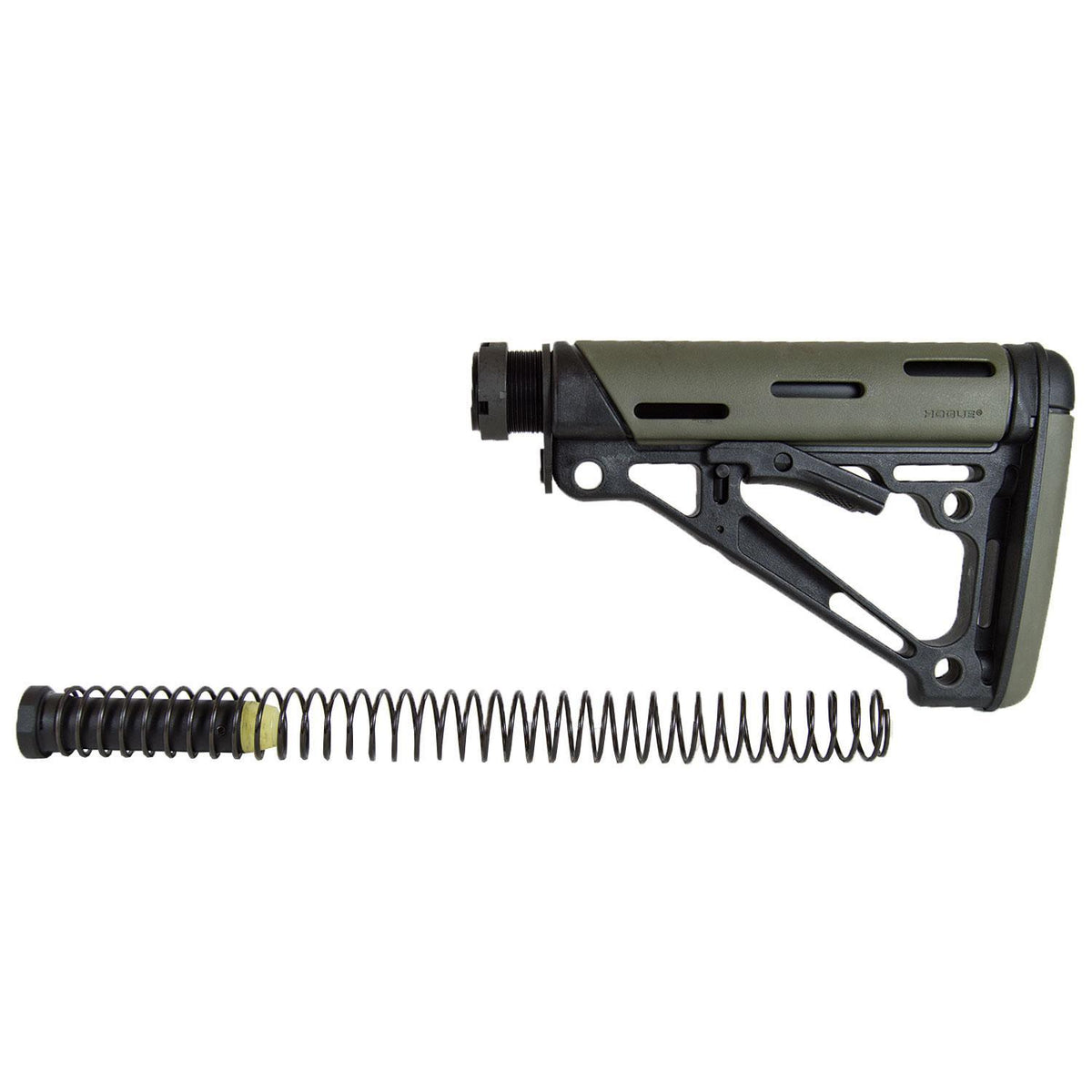 HOGUE AR15 RUBBER OVERMOLD 6-POS MILLSPEC BUTTSTOCK COMPLETE KIT OD GRN