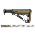 HOGUE AR15 RUBBER OVERMOLD 6-POS MILLSPEC BUTTSTOCK COMPLETE KIT FDE