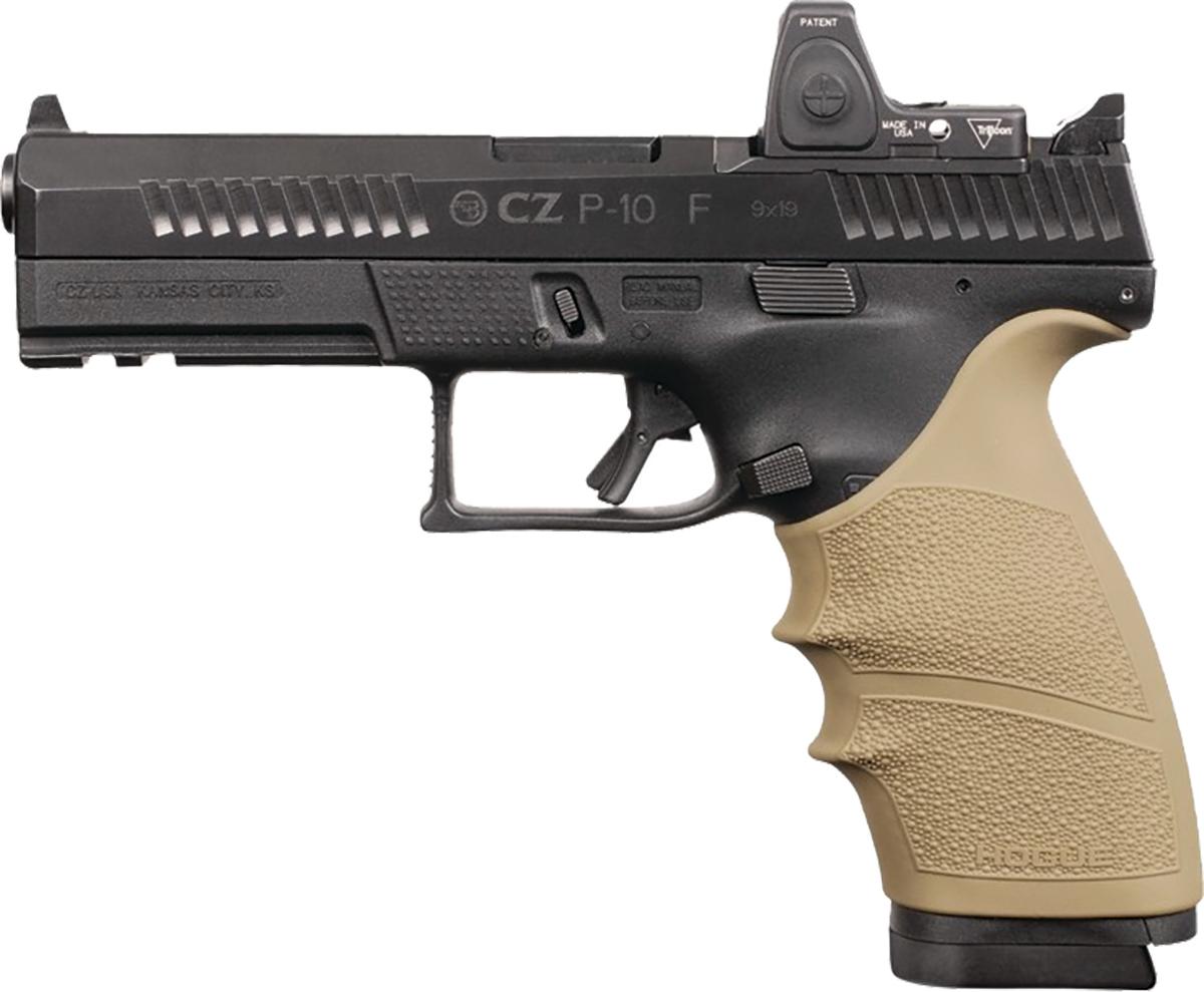 HandAll Beavertail Grip Sleeve CZ P-10 Full Size 9mm FDE