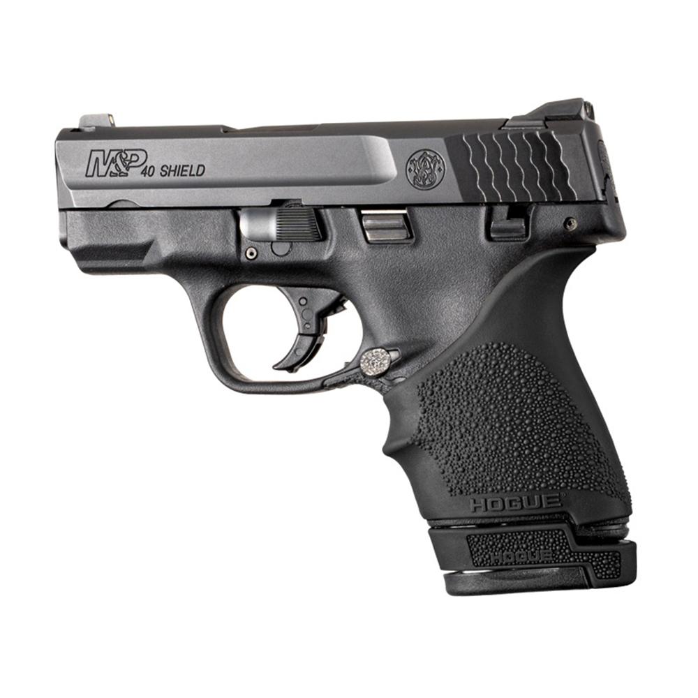 S&W M&P Shield 40Cal OverMolded Rbr Grip Ext Base Pad for 7 Rd Mag Blk