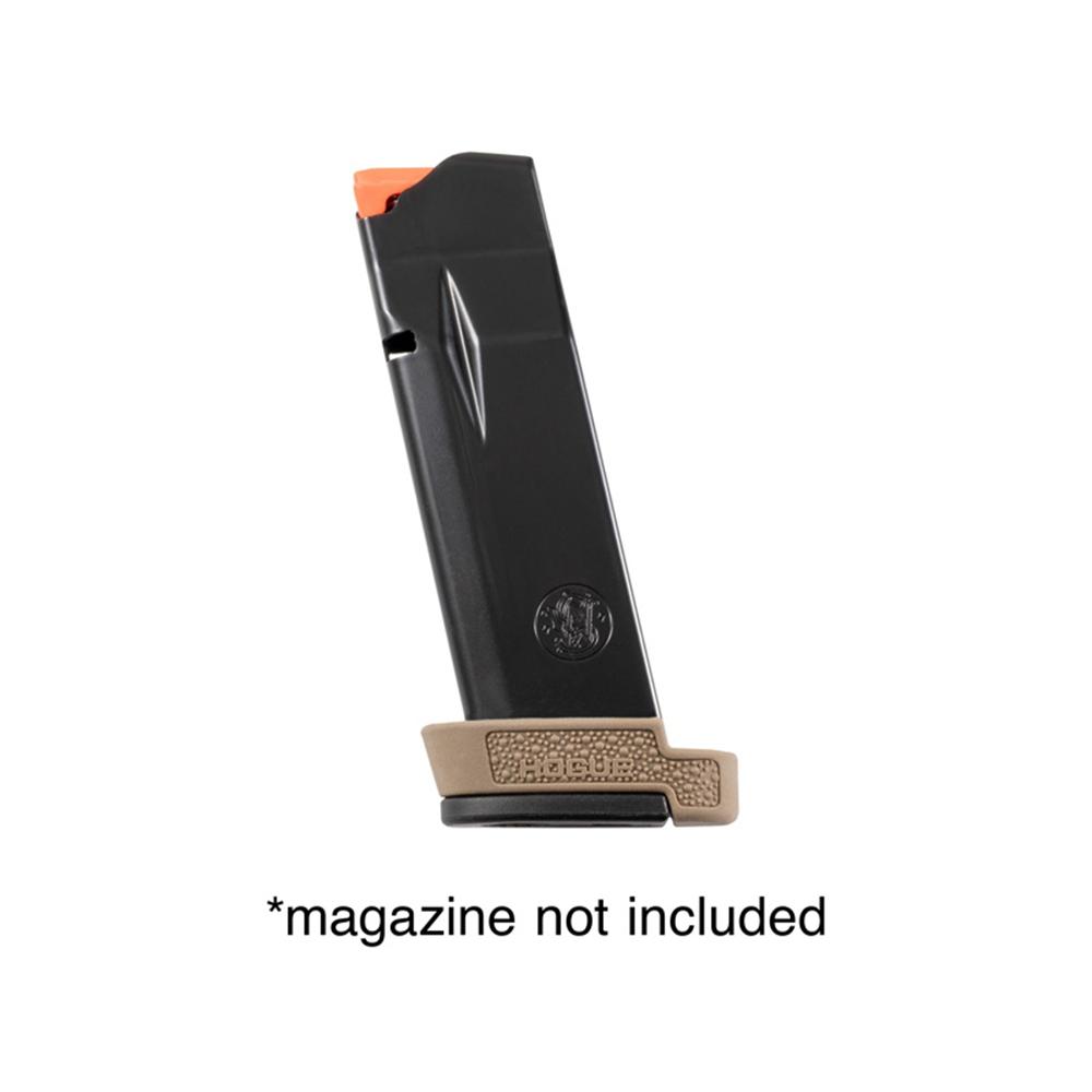 S&W M&P Bdygrd 2.0 .380 OverMolded Rbr Grip Ext Base Pad for 12 Rd Mag FDE