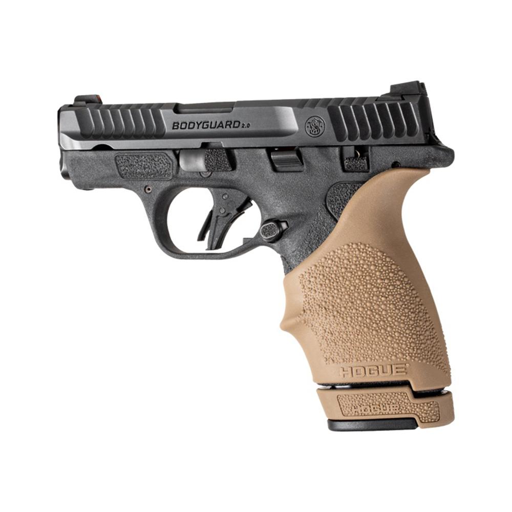 S&W M&P Bdygrd 2.0 .380 OverMolded Rbr Grip Ext Base Pad for 12 Rd Mag FDE