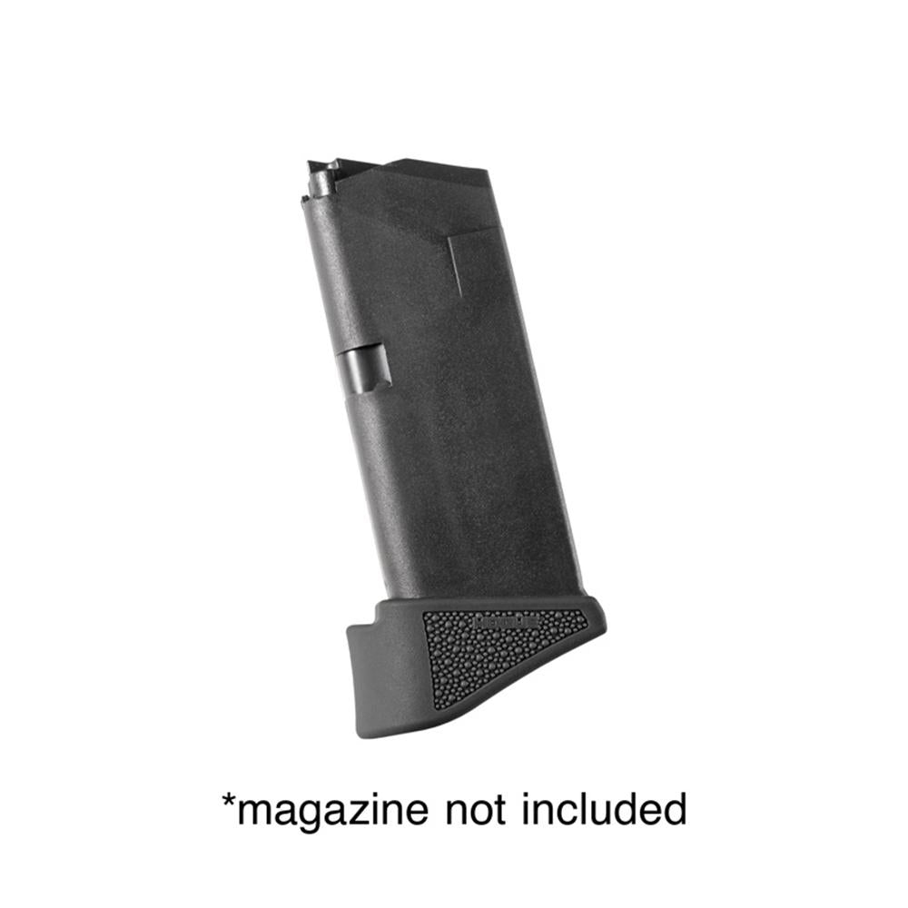 Glock 26 9mm OverMolded Rubber Grip Ext Base Pad for 10 Rd Mag Blk