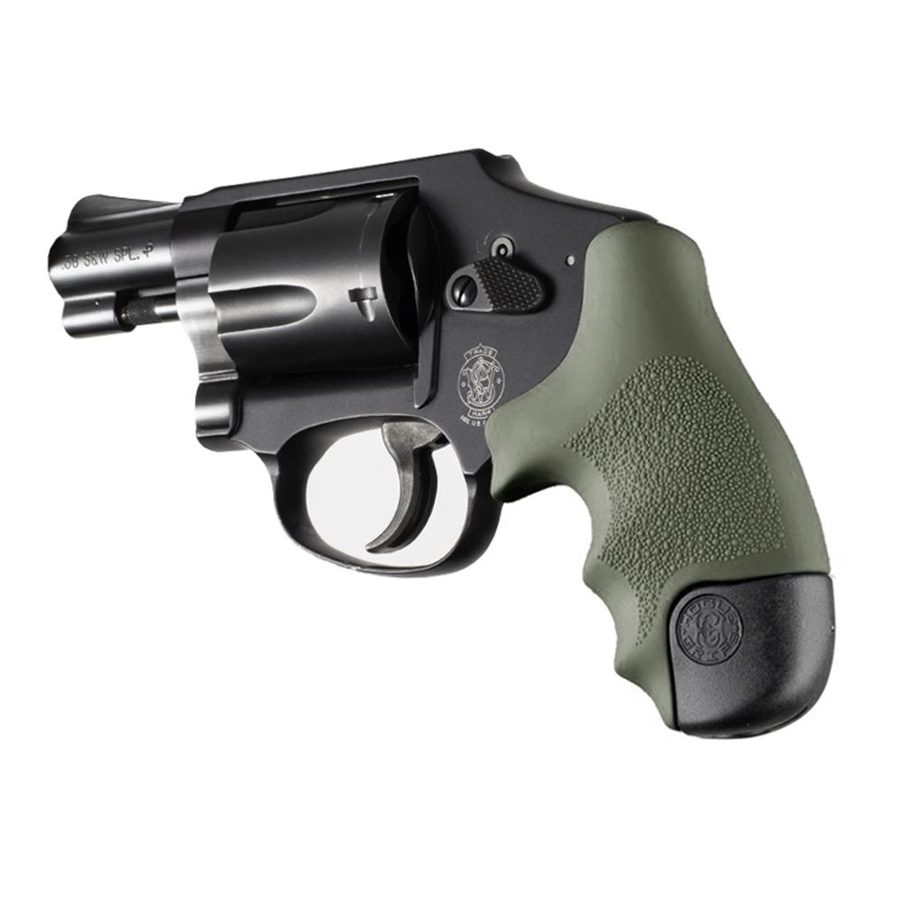 S&W J Frm Rd Butt Cent/Polymer Bdygrd Rbr Tamer Grip ODG