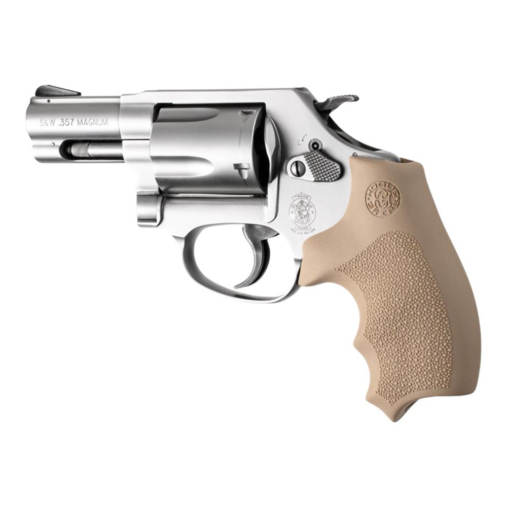 S&W J Frm Rd Butt Cent/Metal Bdygrd Rbr Bantam Style Clsd Bckstrp Grip FDE