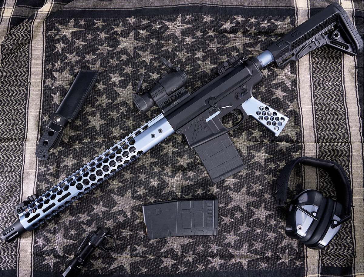 15″ Air Lite Series ‘Honeycomb’ M-LOK Free Floating Handguard With Monolithic Top Rail (.308 Cal)