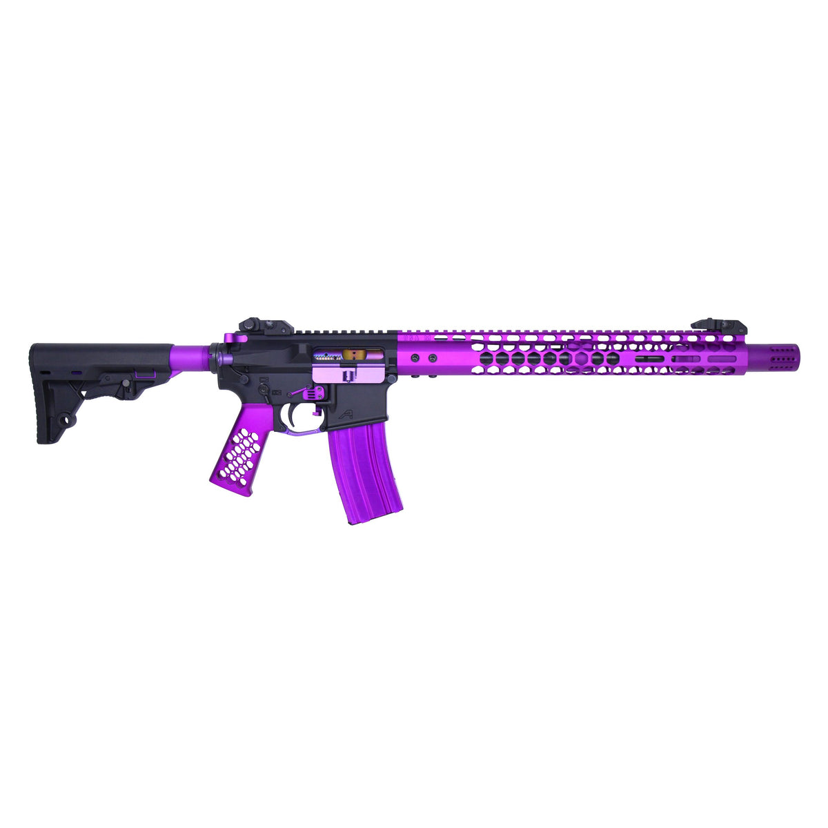 AR-15 Cal Slip Over Barrel Shroud With Multi Port Muzzle Brake