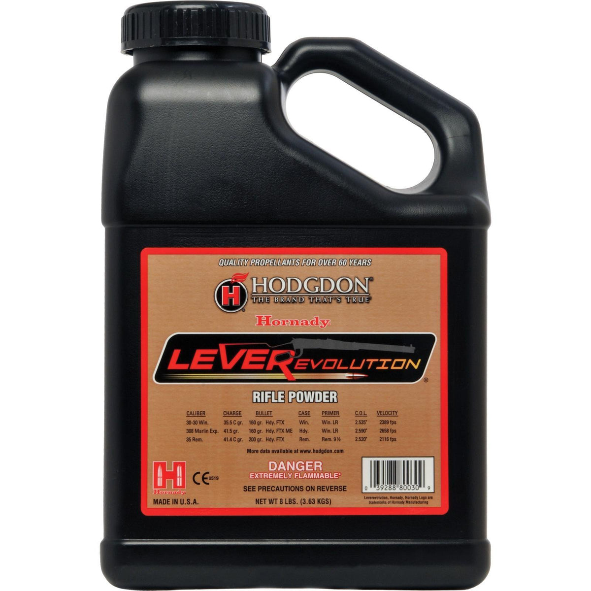 HODGDON POWDER LEVEREVOLUTION 8LB