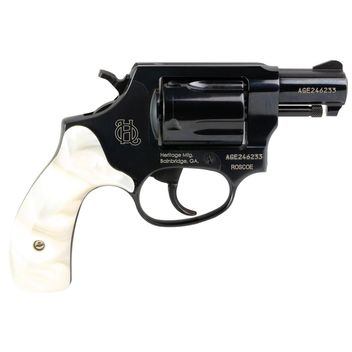 Heritage Roscoe Revolver - 38 Special - 2" - 5 Rounds - Pearl Grips