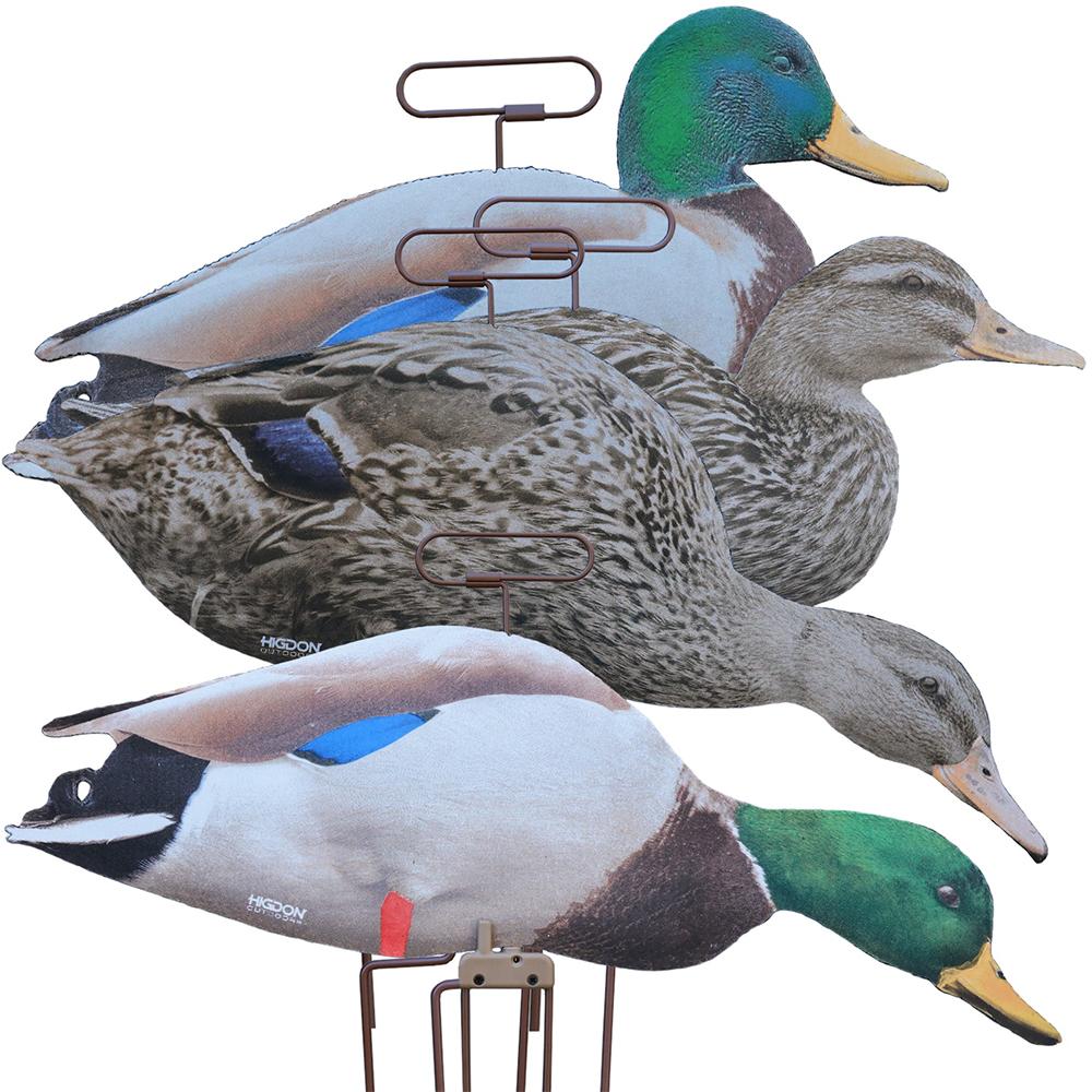Higdon Field Duck FLATS Mallard Motion Silhouette Fully Flocked (12pk)