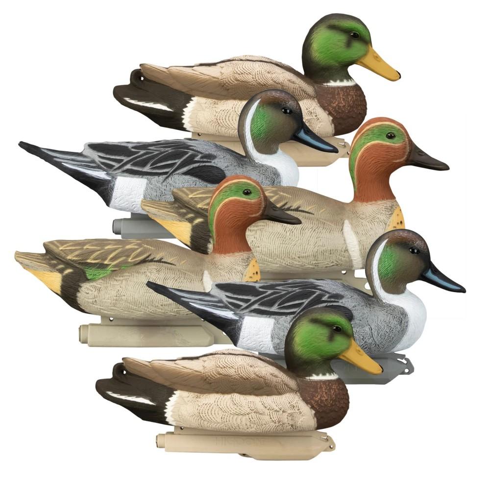 Late Season Puddle Pk Foam Drakes 2 Mallard 2 Pintails 2 GW Teal (6pk)