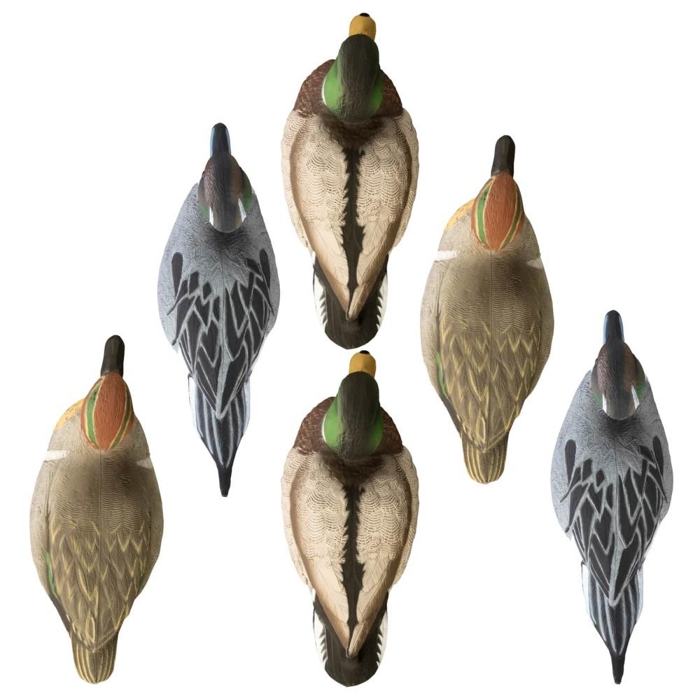 Late Season Puddle Pk Foam Drakes 2 Mallard 2 Pintails 2 GW Teal (6pk)