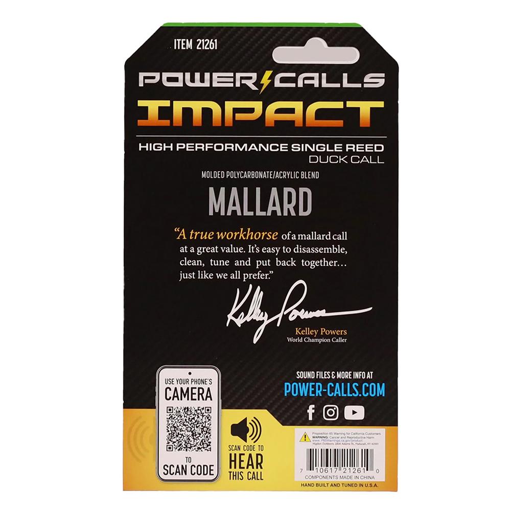 Higdon Mallard Duck Call Impact, OD Green (Polycarbonate)