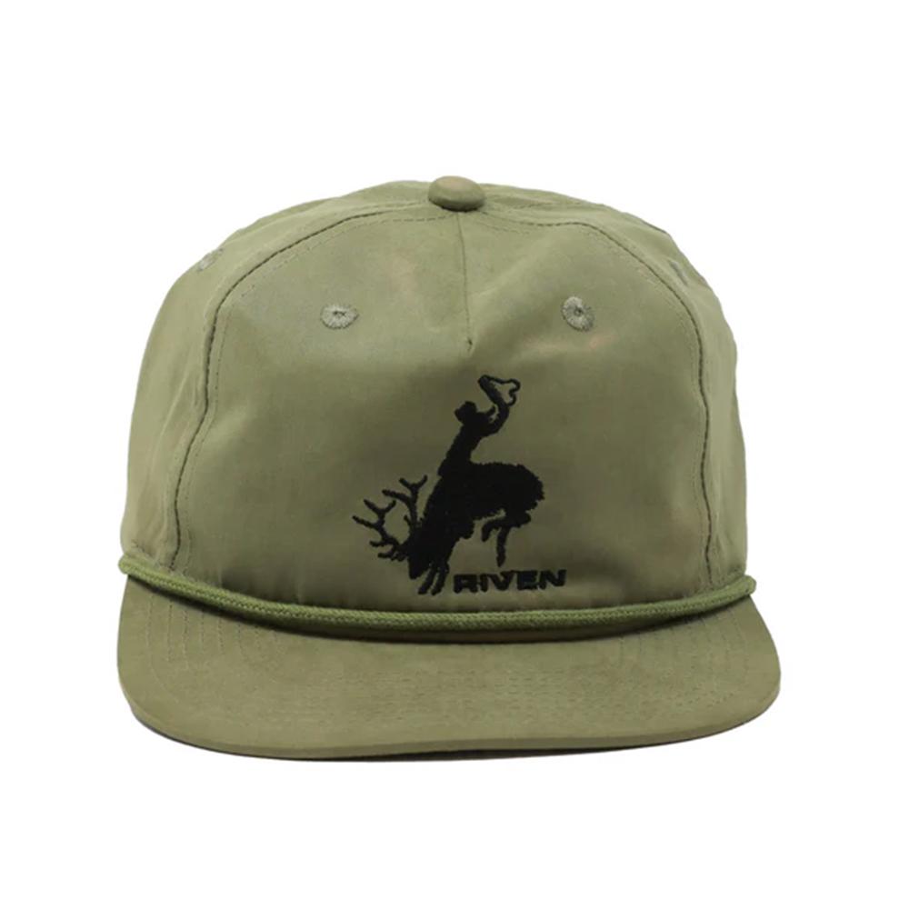 Higdon Bucking Elk Rope Hat, Loden