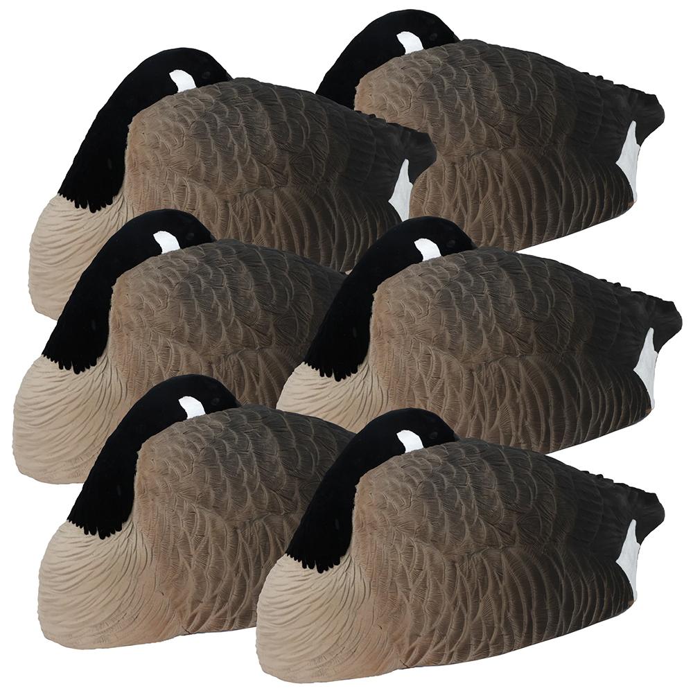Higdon Goose Decoy Alpha Half Shell Sleeper Canada Flocked Heads (6pk)