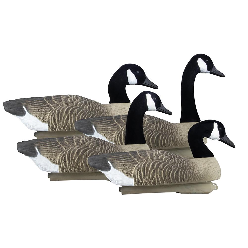 Full-Size Goose Floater Canada Flocked Heads 4PK