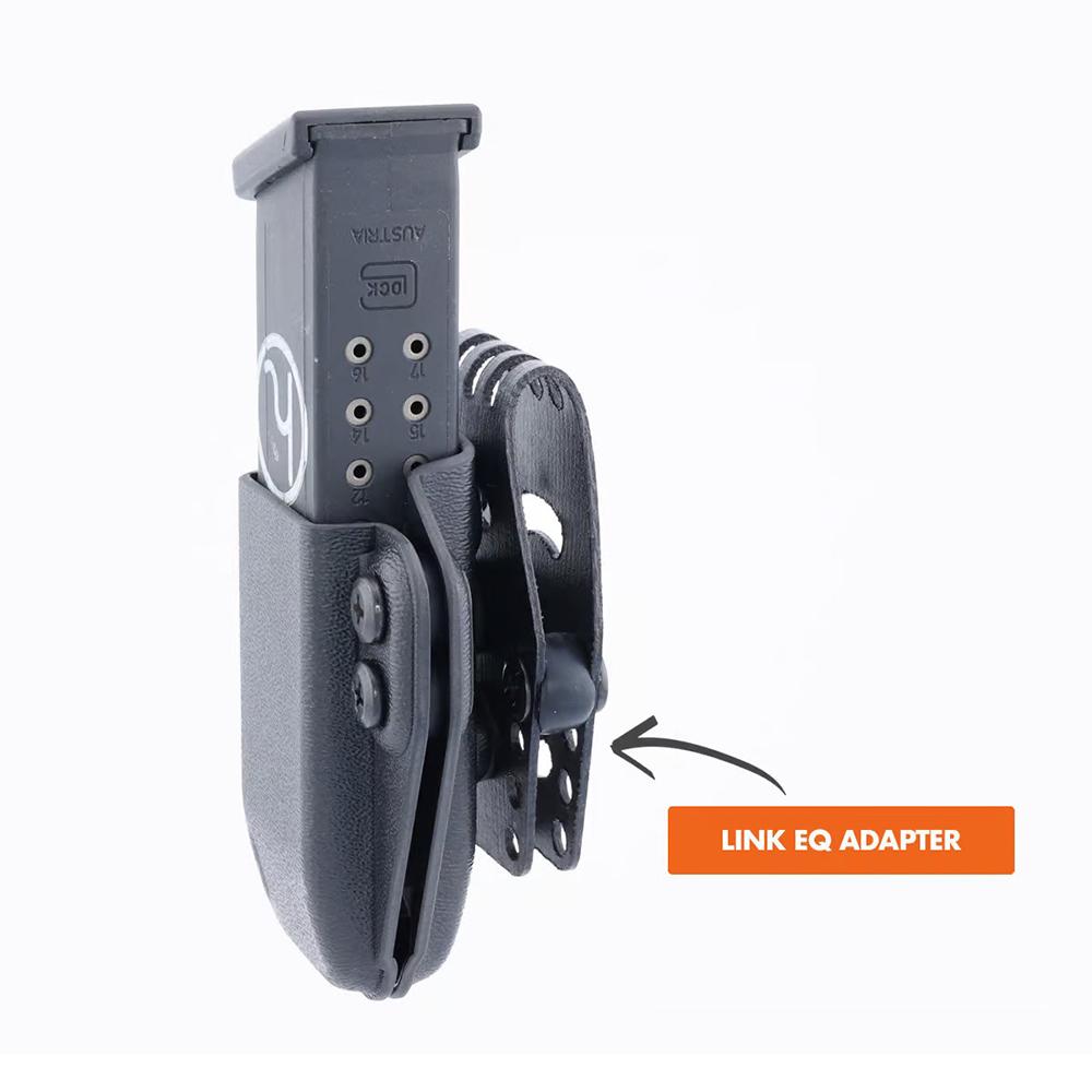 Henry Holsters Duty Pistol Mag Carrier (2011) with Link EQ (RH) Black