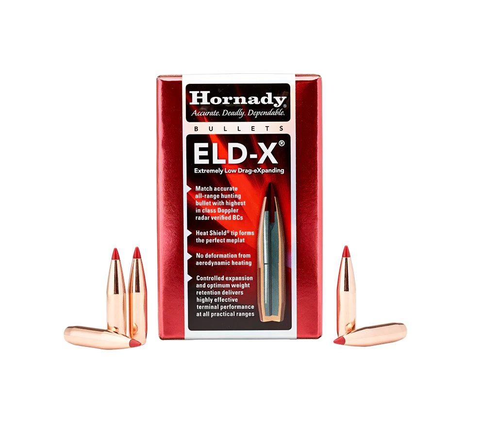 HORNADY 25 CAL .257 128 GR ELD-X (1-7.5) 100 COUNT