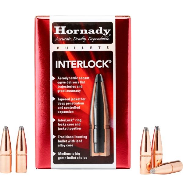 HORNADY 8MM .323 195 GR SP INTERLOCK BULLETS 100 COUNT
