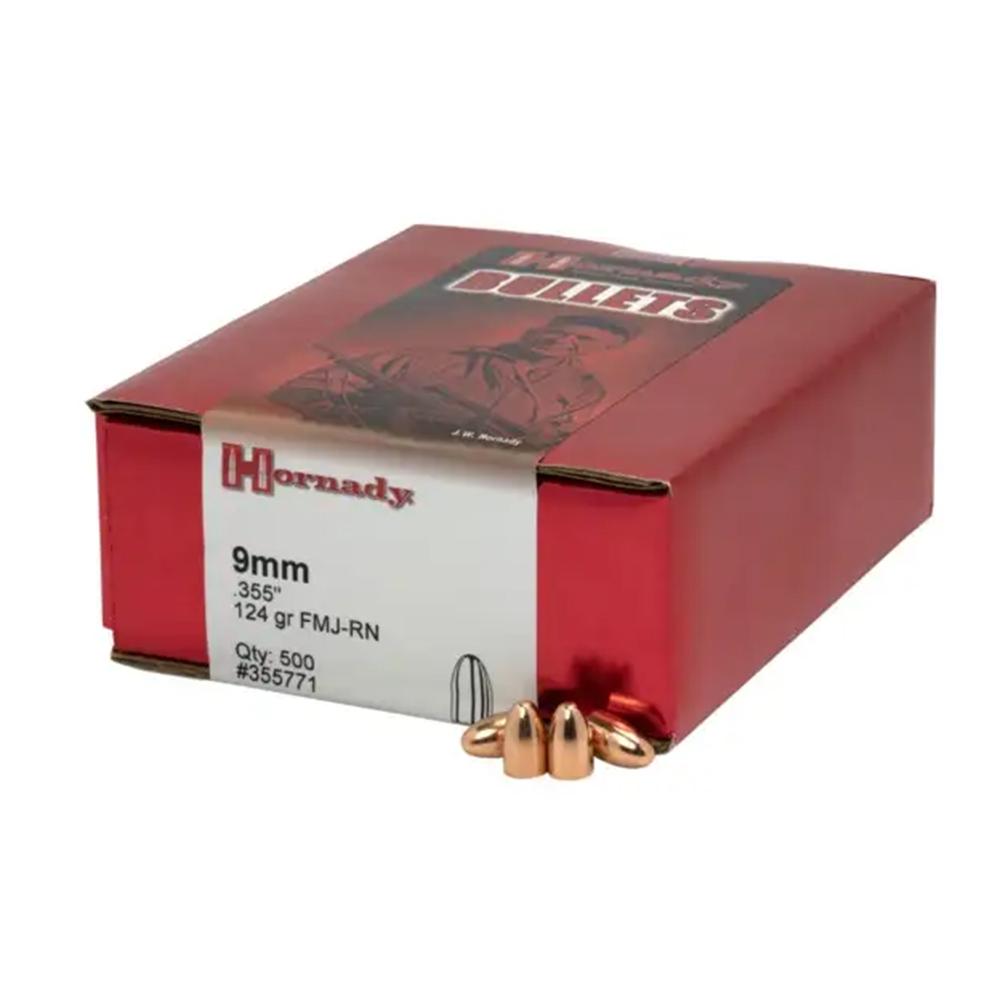 HO 9MM .355 124GR FMJ-RN 500 RD.