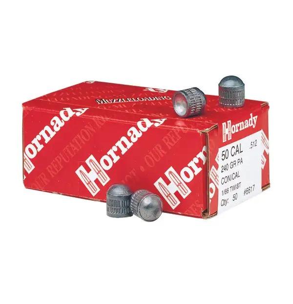 HORNADY 50 CAL 240 GR PA CONICAL 50 ROUND BOX