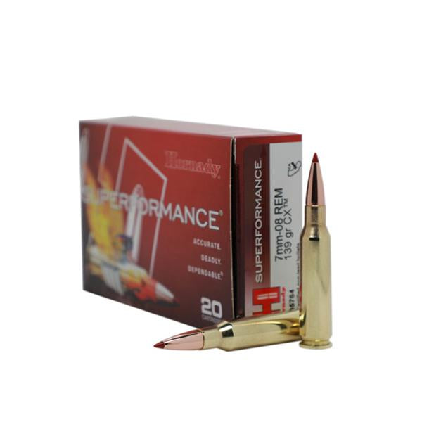 SUPERFORMANCE AMMO 7MM-08 REM 139 GR CX SPF 20 Rounds