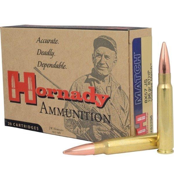 AMMO VINTAGE MATCH 8X57 JS 196GR BTHP