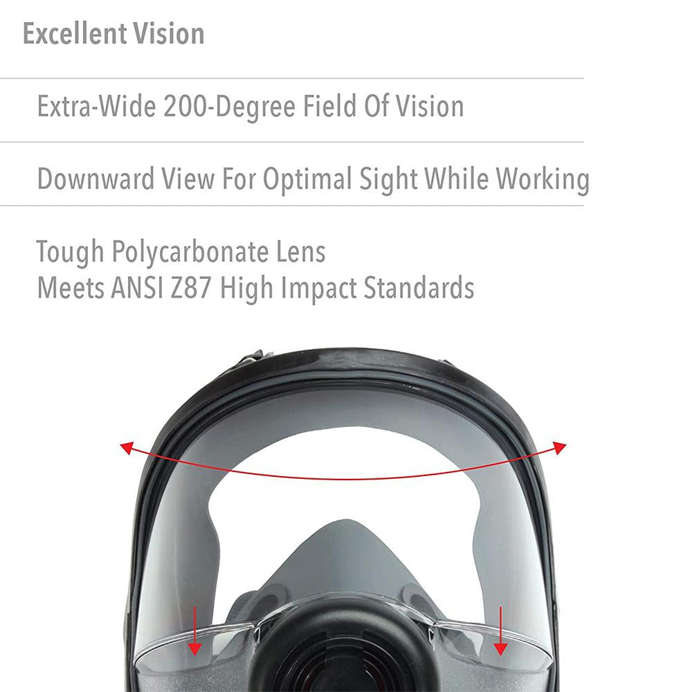 North 5400 Full Mask w/  Dual N Series Cartdridge Connectors M/L