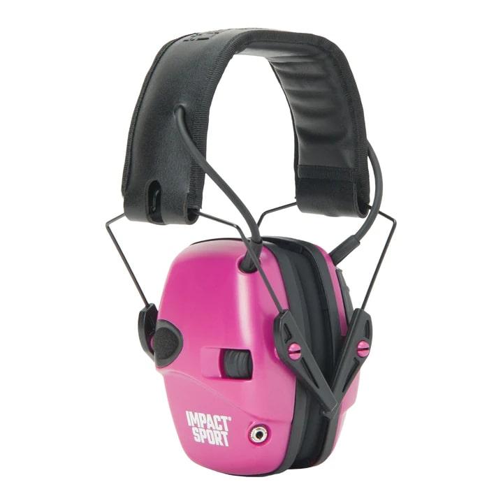 EARMUFF, IMPACT SPORT PINK (W/Y) ADULT SMALL