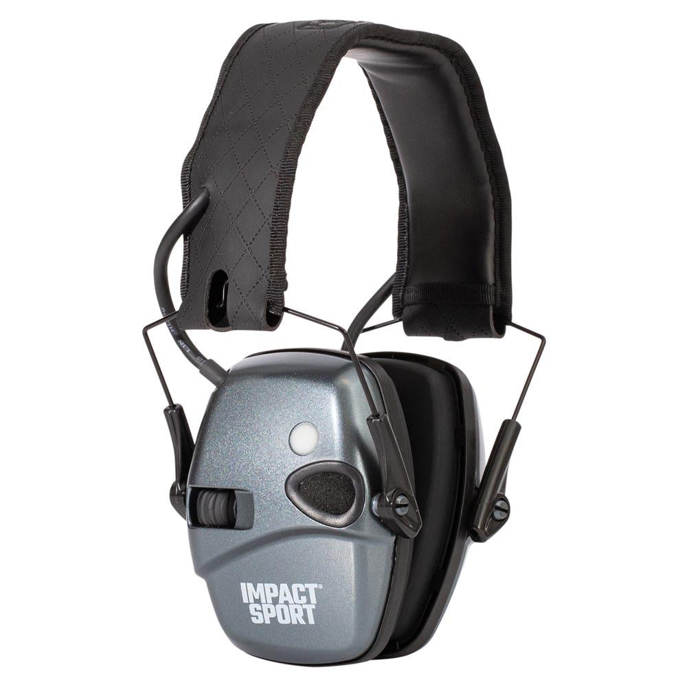 Impact Sport Bluetooth Lithium Battery Charcoal Gray Earmuffs