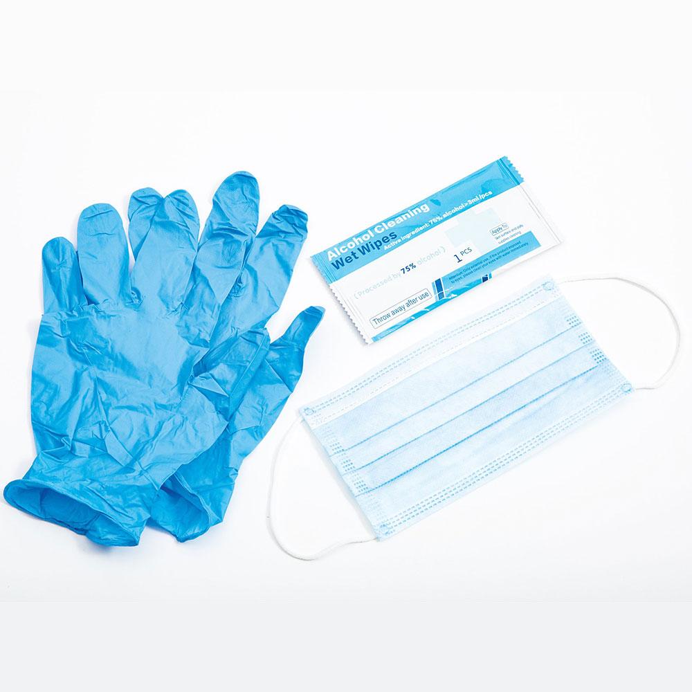 Honeywell Safety Single Pack - Face Mask, Gloves & Cleansing Wipes