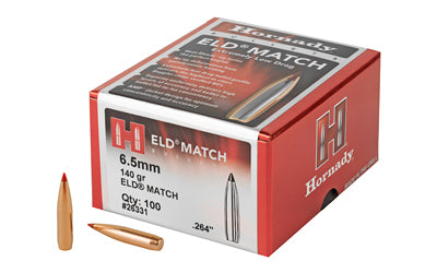 HRNDY ELD-M 6.5MM .264 140GR 100CT