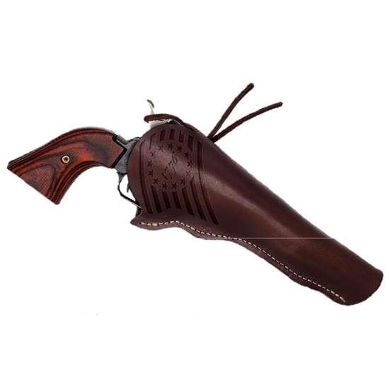 RR .22LR BK 6-1/2'' 6-RDS COCOBOLO LEATHER HOLSTER