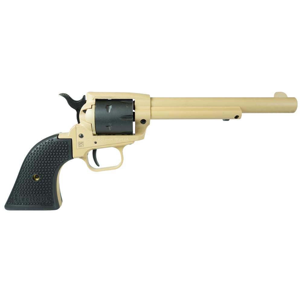 HERITAGE SRR .22LR 6 ½ '' 6 RD SABRE SAND/SBK