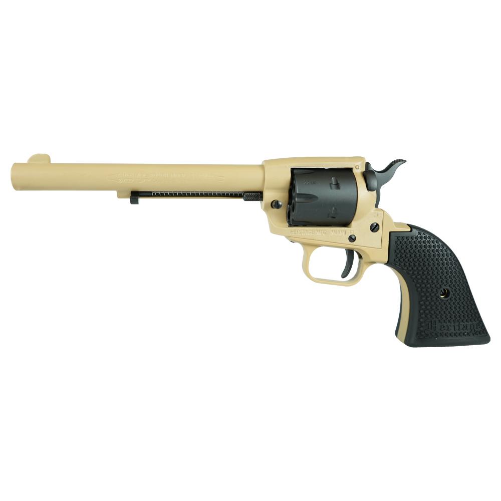HERITAGE SRR .22LR 6 ½ '' 6 RD SABRE SAND/SBK