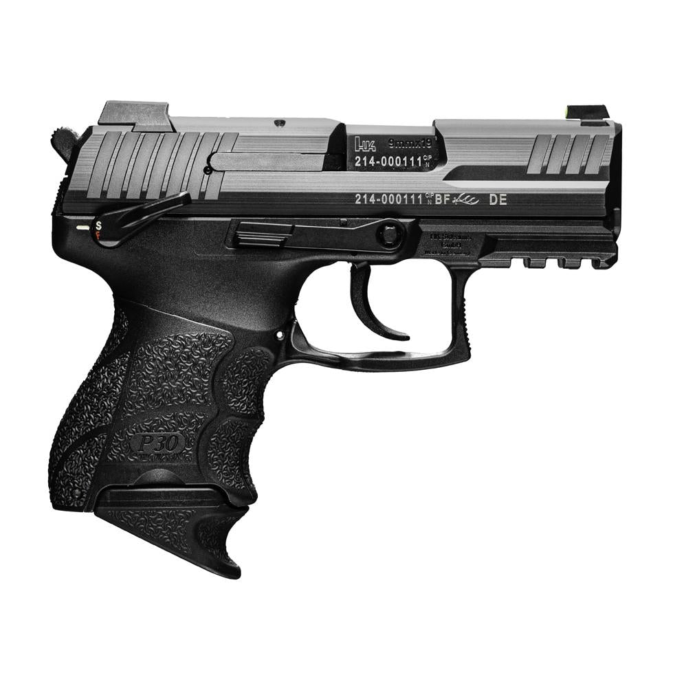 H&K P30SKS Subcompact 9mm Pistol 3.27in(V3) DA/SA ambi (2)10rd magazines