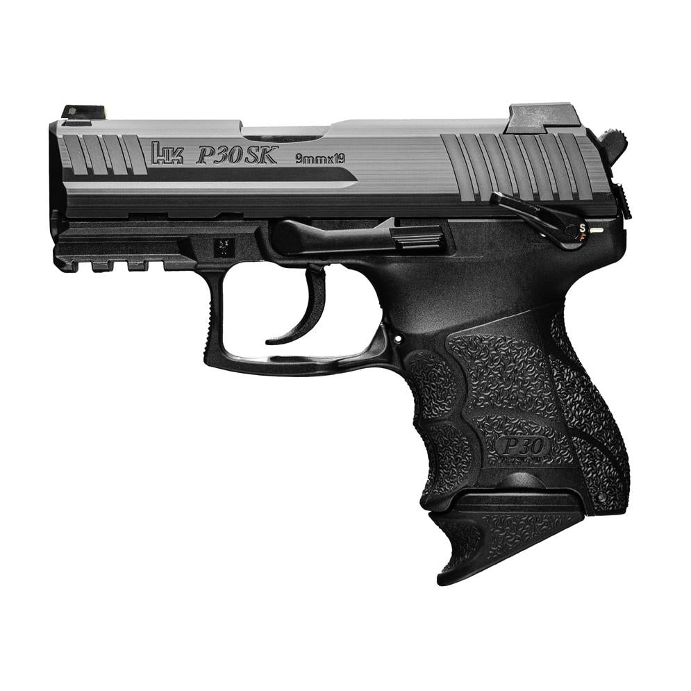 H&K P30SKS Subcompact 9mm Pistol 3.27in(V3) DA/SA ambi (1)15rd (1)12rd mags