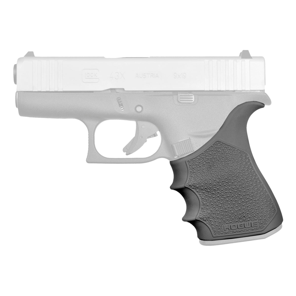 Hogue HandALL Beavertail Rubber Grip Sleeve for Glock 43X/48 and PSA Micro Dagger