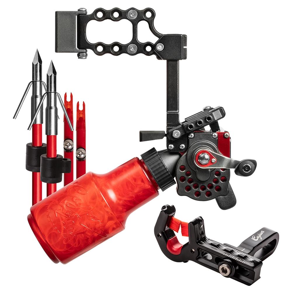 Cajun Bowfishing Winch Pro Kit RH Red