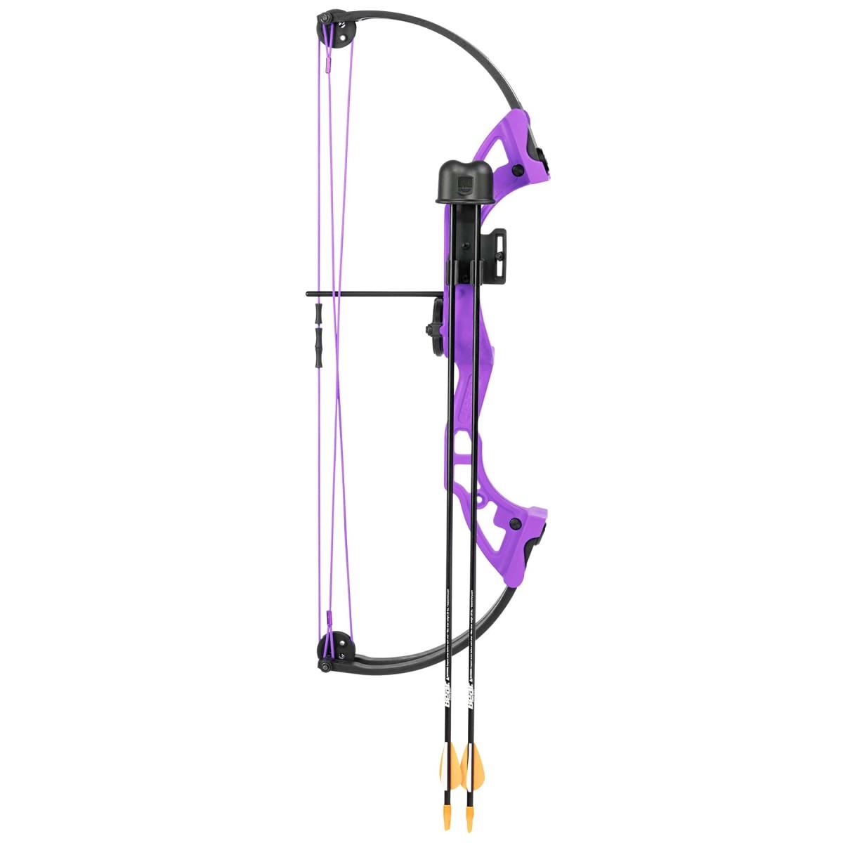 Bear Youth Bow Brave RH Purple